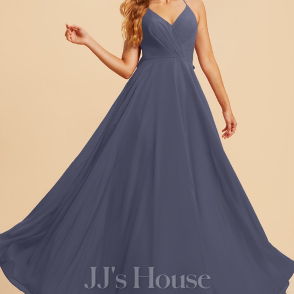 JJs house bridesmaid dress size 8 in color stormy